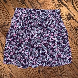 Brandy Melville Purple Floral Skirt